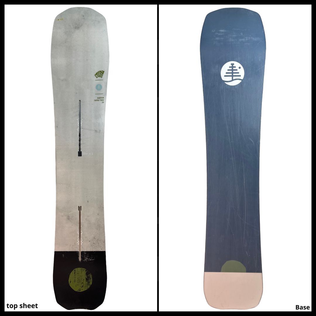 #1230 Burton Stun Gun Family Tree Directional Camber Mens Snowboard 150 cm