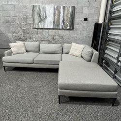 Light Gray Reversible Sectional (Delivery)