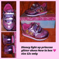 Disney Light up Princesses Shoes New In Box Size 12c ONLY $20 Firm Cash Or Zelle