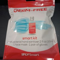  (23) Left  Germ Free Smart Kit Hand Sanitizer /Face Mask /Pair Of Gloves Please Check The Retail $7  