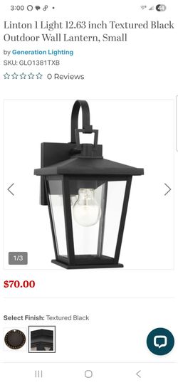 Generation Lighting Linton Outdoor Wall Lantern Small