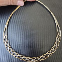 18k Gold  Floater Necklace 