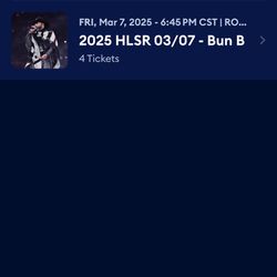 Bun B Rodeo Tickets Section 107