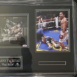 Manny Pacquiao Signed Framed