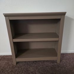 Brown Bookshelf With 2 Shelves 