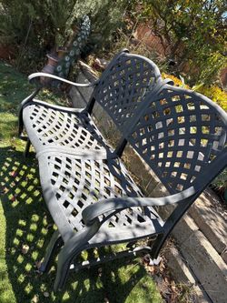 Garden swing metal rustic great shape