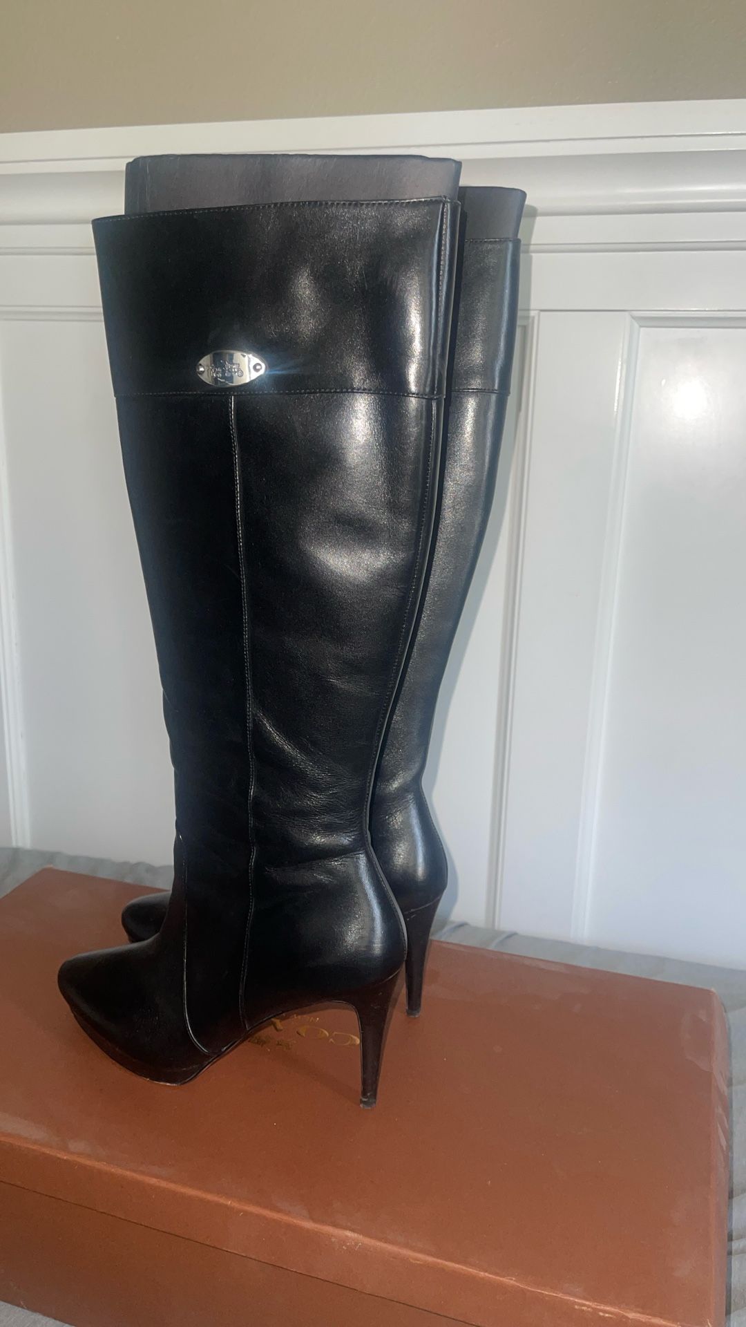 Coach New York Grace Semi Matte Calf Boots