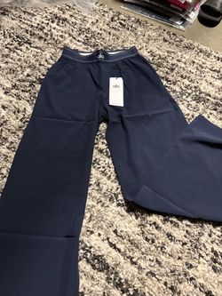 Alo Navy Blue Wide-Leg Pants with Tags