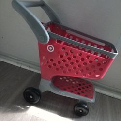 Plastic toy shopping cart, Target brand mini grocery cart
