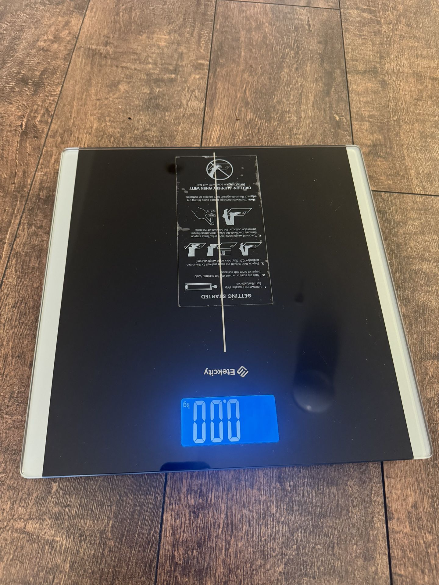 Etekcity Bathroom Scale for Body Weight, Highly Accurate Digital Weighing Machine for People, Large Size and Backlit LCD Display, 6mm Tempered Glass, 