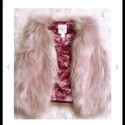 Faux Pink Fur Vest Cat & Jack Brand