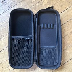 ProCase Hard EVA Tech Organizer Case - Black, Zippered Pouch w/ Mesh & Elastic Loops