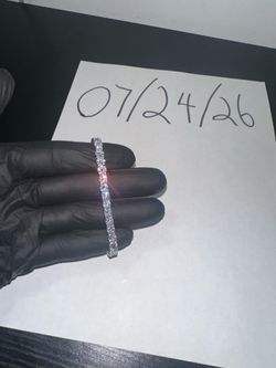 5mm Moissanite Tennis Bracelet Size 7”