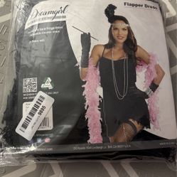 Flapper Girl Shirt Black Dress 