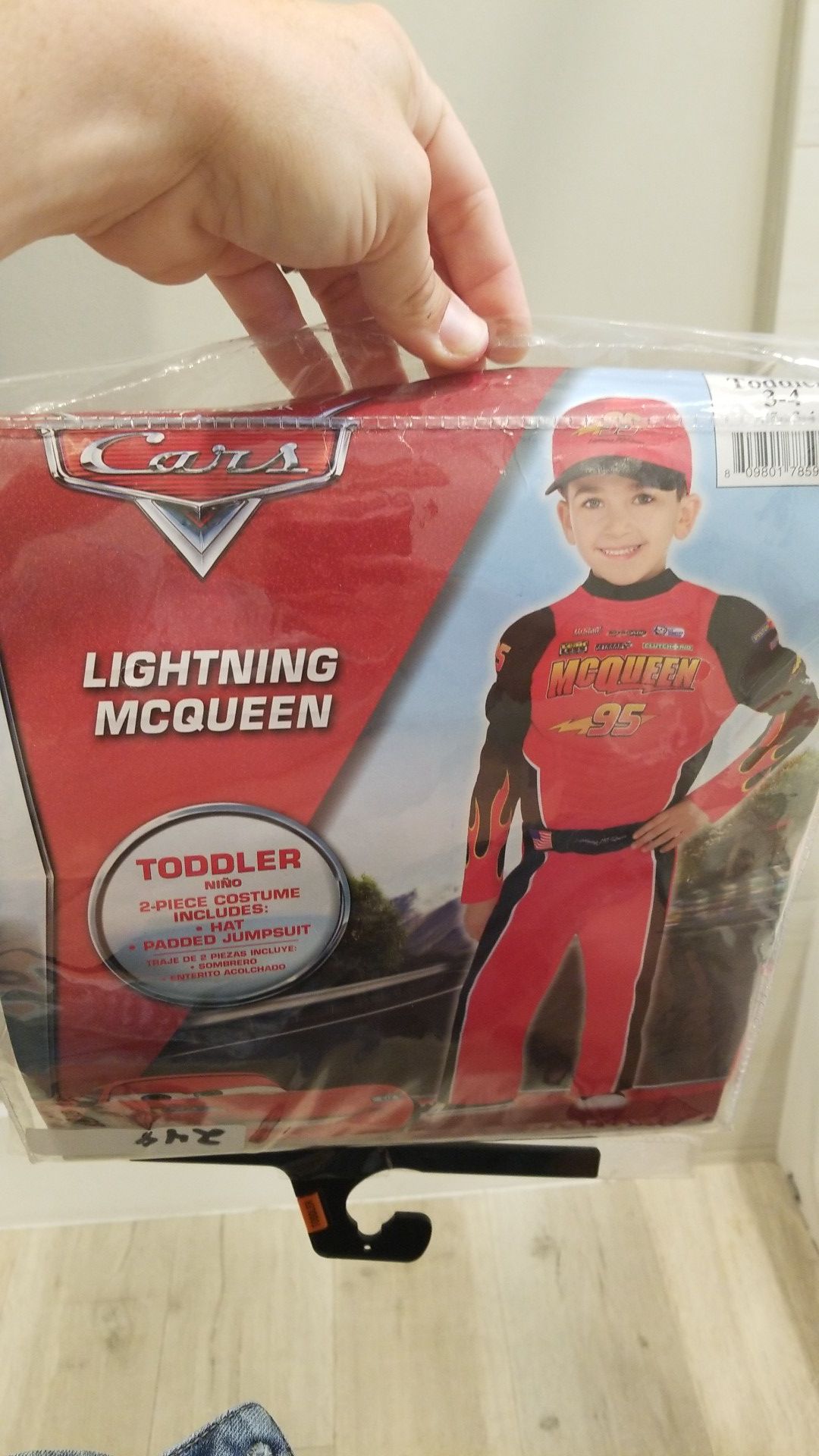 Lightning McQueen costume for boy