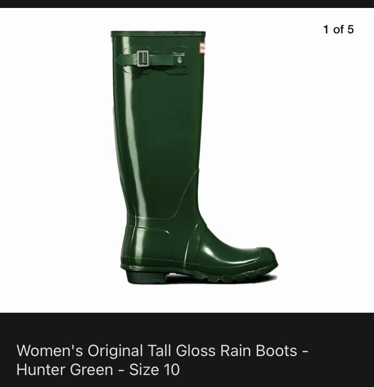 BRAND NEW IN BOX HUNTER RAIN BOOTS TALL