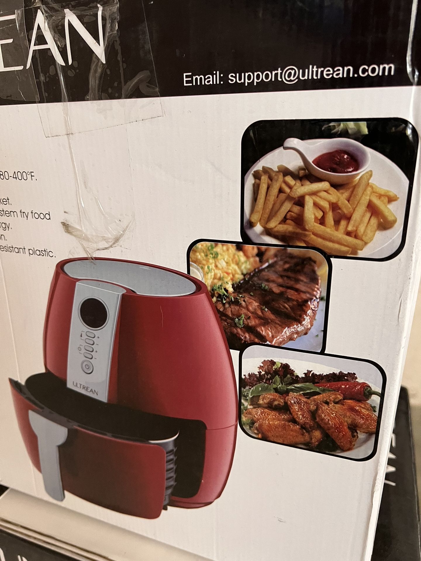 Ultrean Air Fryer, 4.2 Quart (4 Liter) Electric Hot Air Fryer