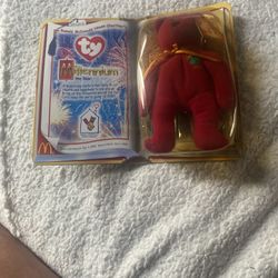 VTG TY Beanie Babies 2000 Millennium Bear Ronald McDonald House New In Pkg