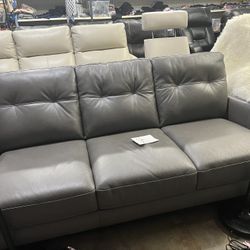 Mills Leather Sofa
