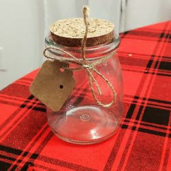 Small Jars With Wooden Like Lid