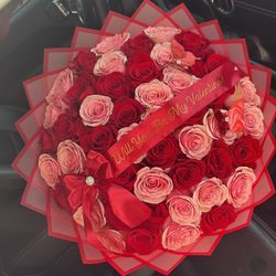 50 Roses Ramo Buchon