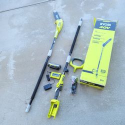 RYOBI 40V 10 in. Cordless Battery Pole Saw with 2.0 Ah Battery and Charger