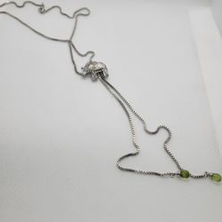 Silver Elephant Necklace 