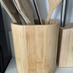 Wooden Spatula Holder 