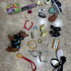 Barbie Shoe And Accessory Lot 26 Pieces Some Mattel Some Mini Brands - 10$