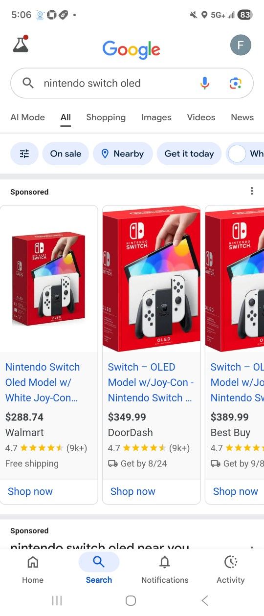 Nintendo switch OLED