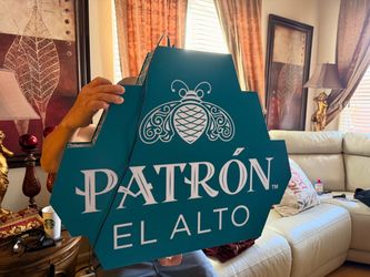 Patrón El Alto Tequila Promotional Light-Up Sign