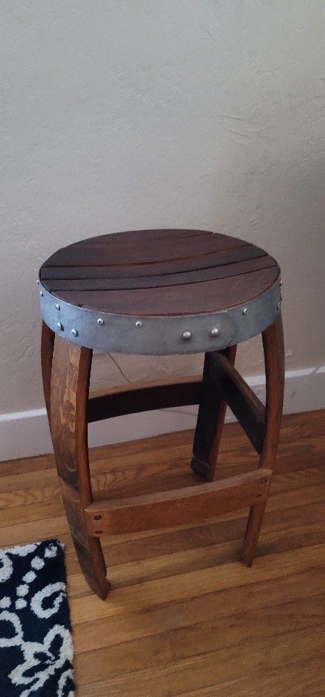Custom Built Wine Barrel Bar Stools, Benches, Chairs, Tables, and Bistro Sets. Pieces starting at $100