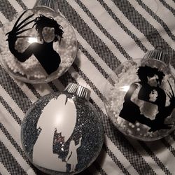 Edward scissorhands Inspired Tree Ornaments 
