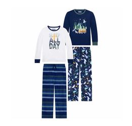 NWT Eddie Bauer Boy Youth 4-piece PJ Set Small Pajama