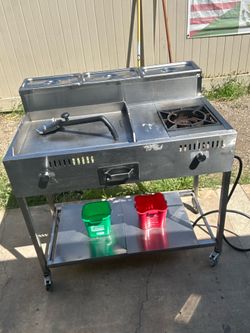 Flat Top Grill W/ Side Burner