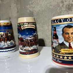 Budweiser Steins