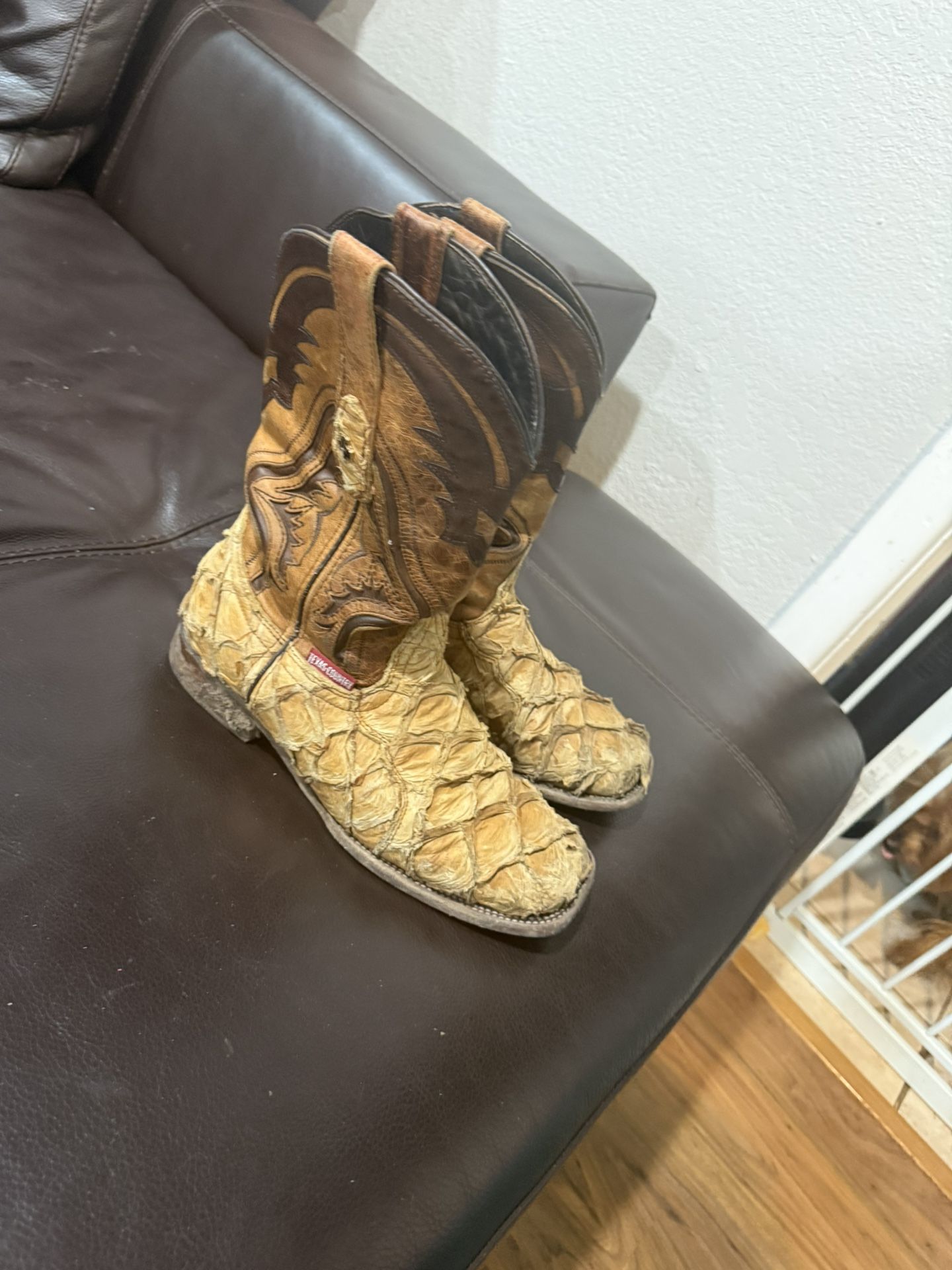 Tan Pirarucu Boots