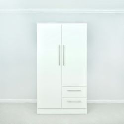 WHITE WARDROBE DOBLE 