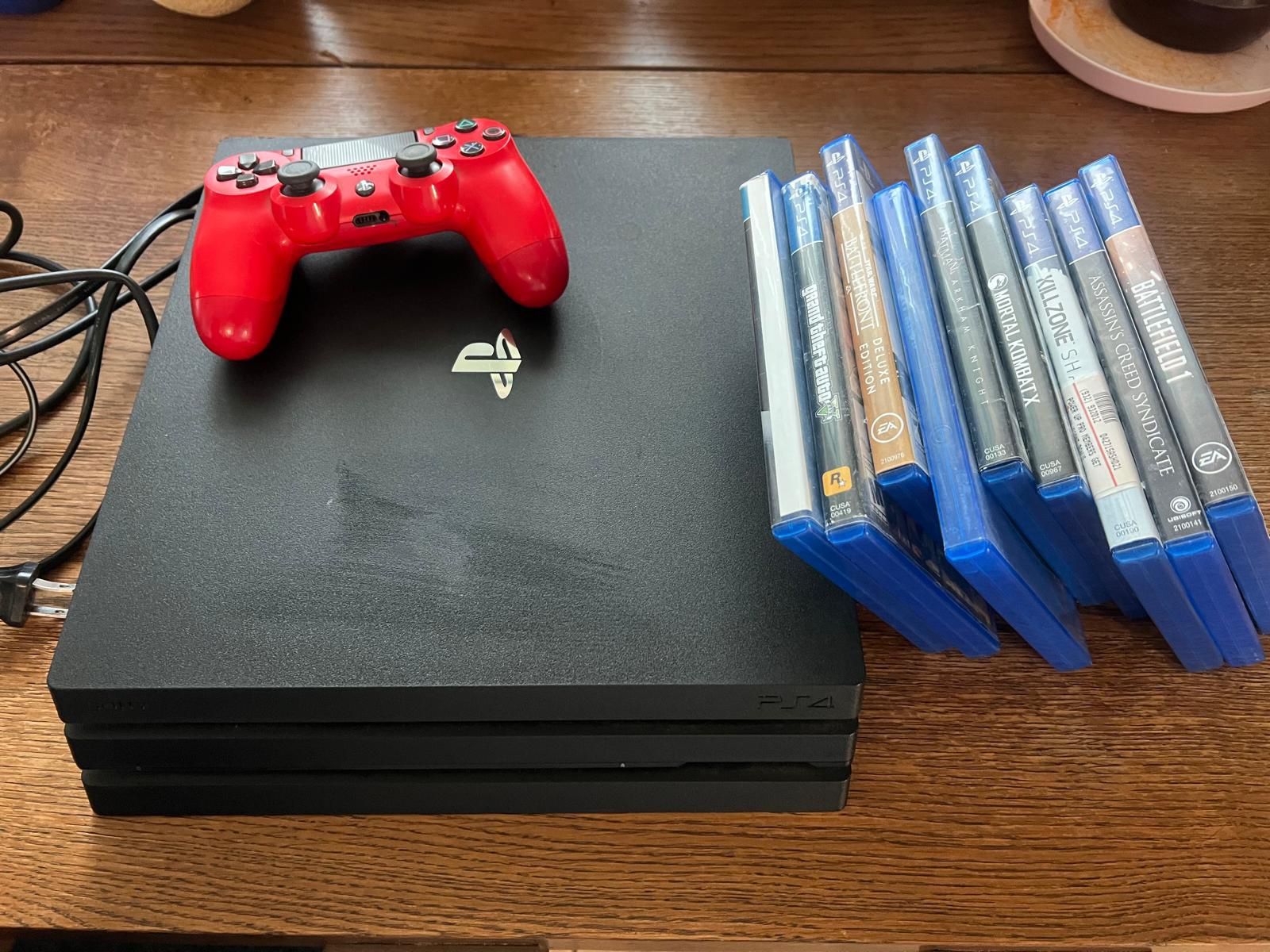 PS4 Con 9 Juegos $280.00
