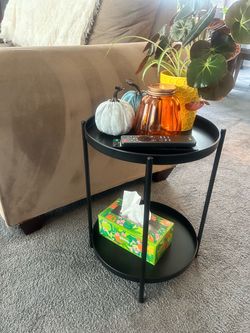 2 Tier folding side table