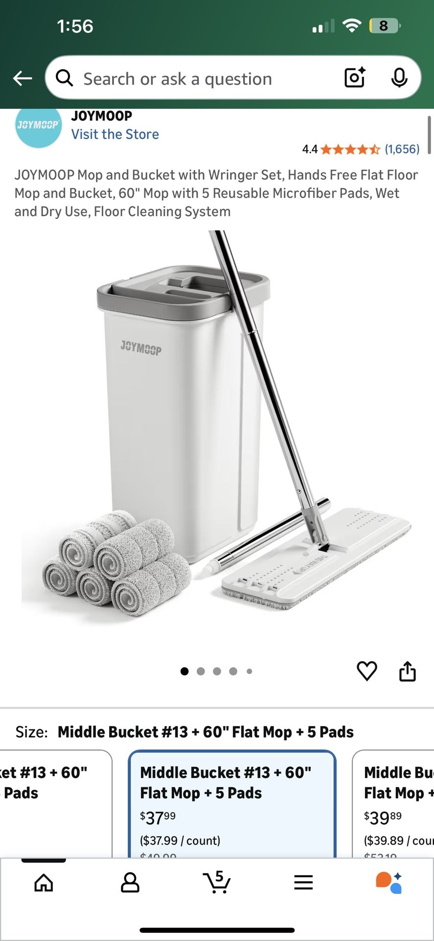Joymoop Mop With Ringer Reg Price $38 Before Tax & Shipping on Amazon
