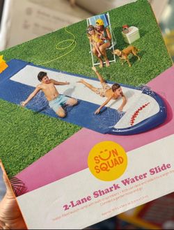 Shark Water Slide Slip N Slide Kids Summer Pool Toy