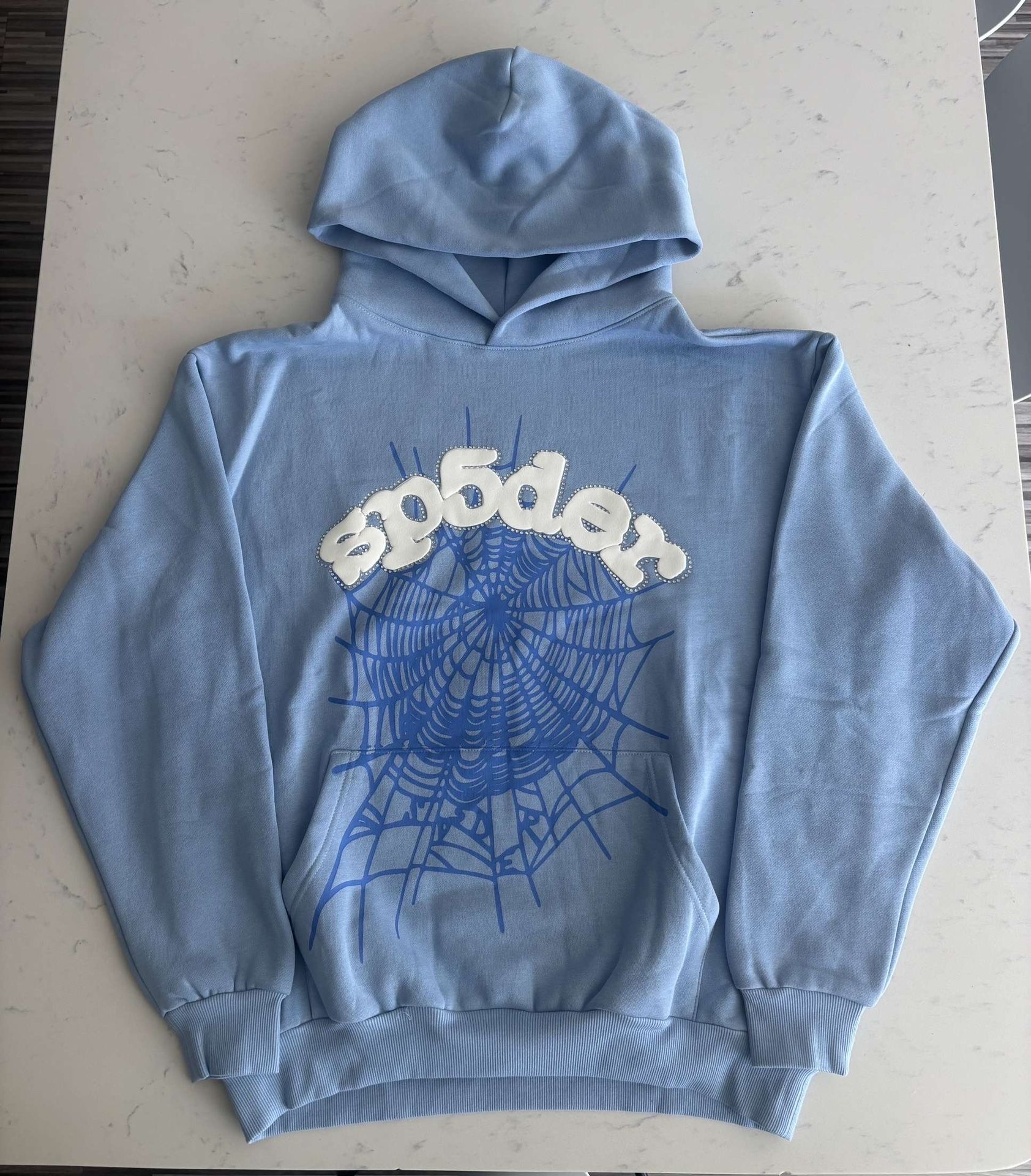 Sky Blue Sp5der Hoodie