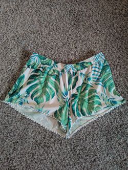 DEREK HEART TROPICAL PRINT SLEEPWEAR SHORTS SIZE MEDIUM