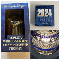 Los Angeles Dodgers World Series Trophy And Ring