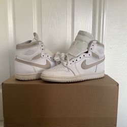 USED Mens Size 7 Nike Air Jordan 1 High 85’ White/Neutral Grey 2021 BQ4422-100 **LOCATED IN AGOURA HILLS**