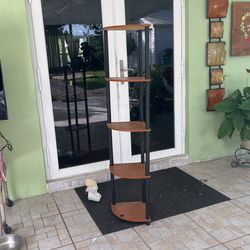 brown 5 shelf furniture