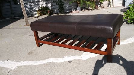 Bench wood dark brown