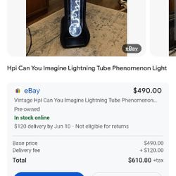 Vintage Can You Imagine HPI Plasma Lamp