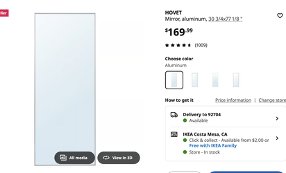 Hovet Mirror Ikea